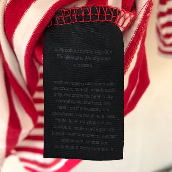 Tommy Hilfiger Red White Heart Logo Tee Medium - Picture 3 of 4